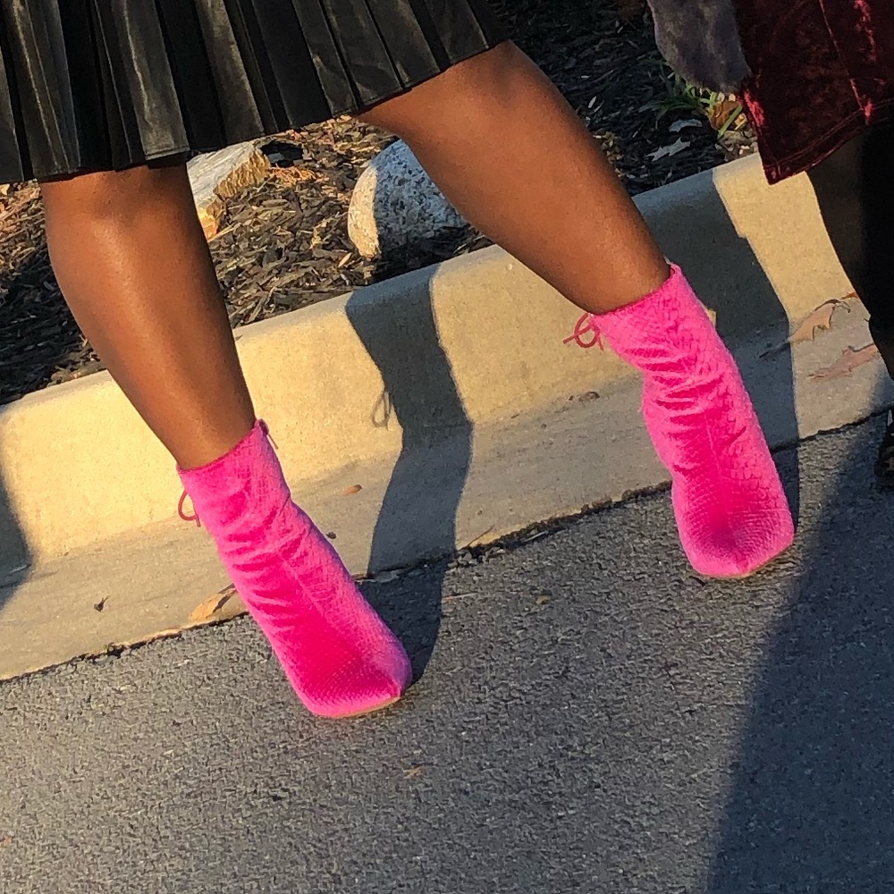 Pink Booties - Picture 2 of 3
